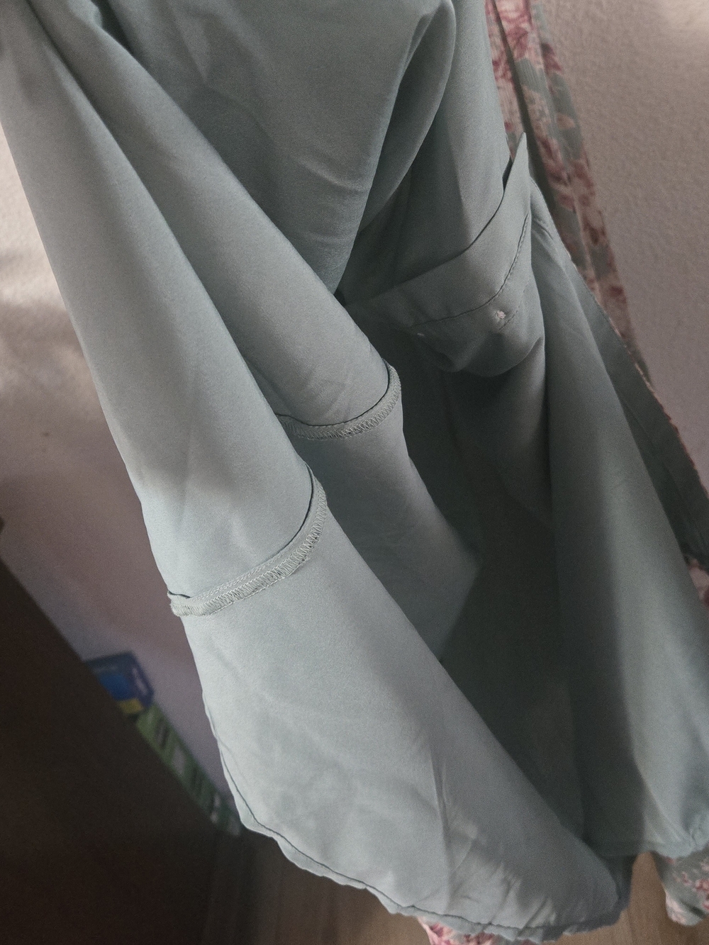 Lucky Brand Sage Green Floral V-Neck Maxi Dress - Picture 10 of 13